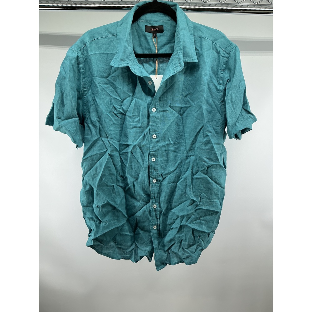 100% European Linen Relaxed Short Sleeve Shirt